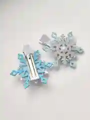 Голубой бантики снежинка, нежные бантики