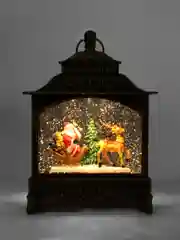Фонарь новогодний с подсветкой и музыкой, USB, ААА
