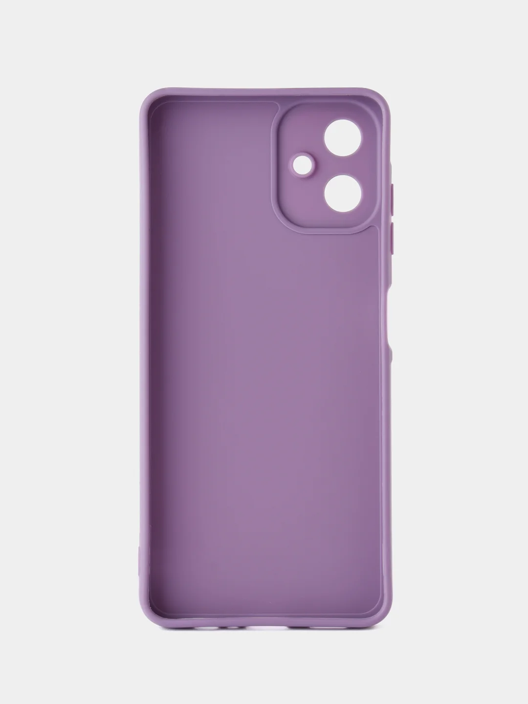 Сиреневый чехол для Samsung Galaxy A06 (Самсунг Гелакси А06), черный защита камеры силиконовый