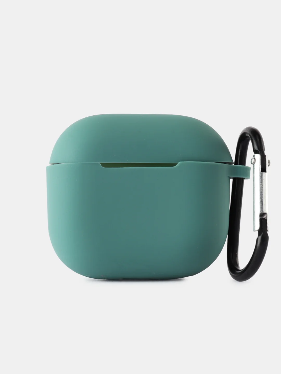 Зеленый чехол для беспроводных наушников Apple AirPods 4 с шумоподавлением , с карабином