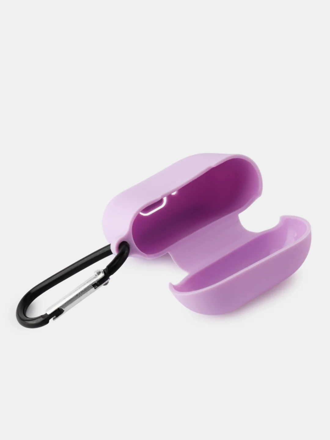 Розовый чехол для беспроводных наушников Apple AirPods 4 с шумоподавлением , с карабином