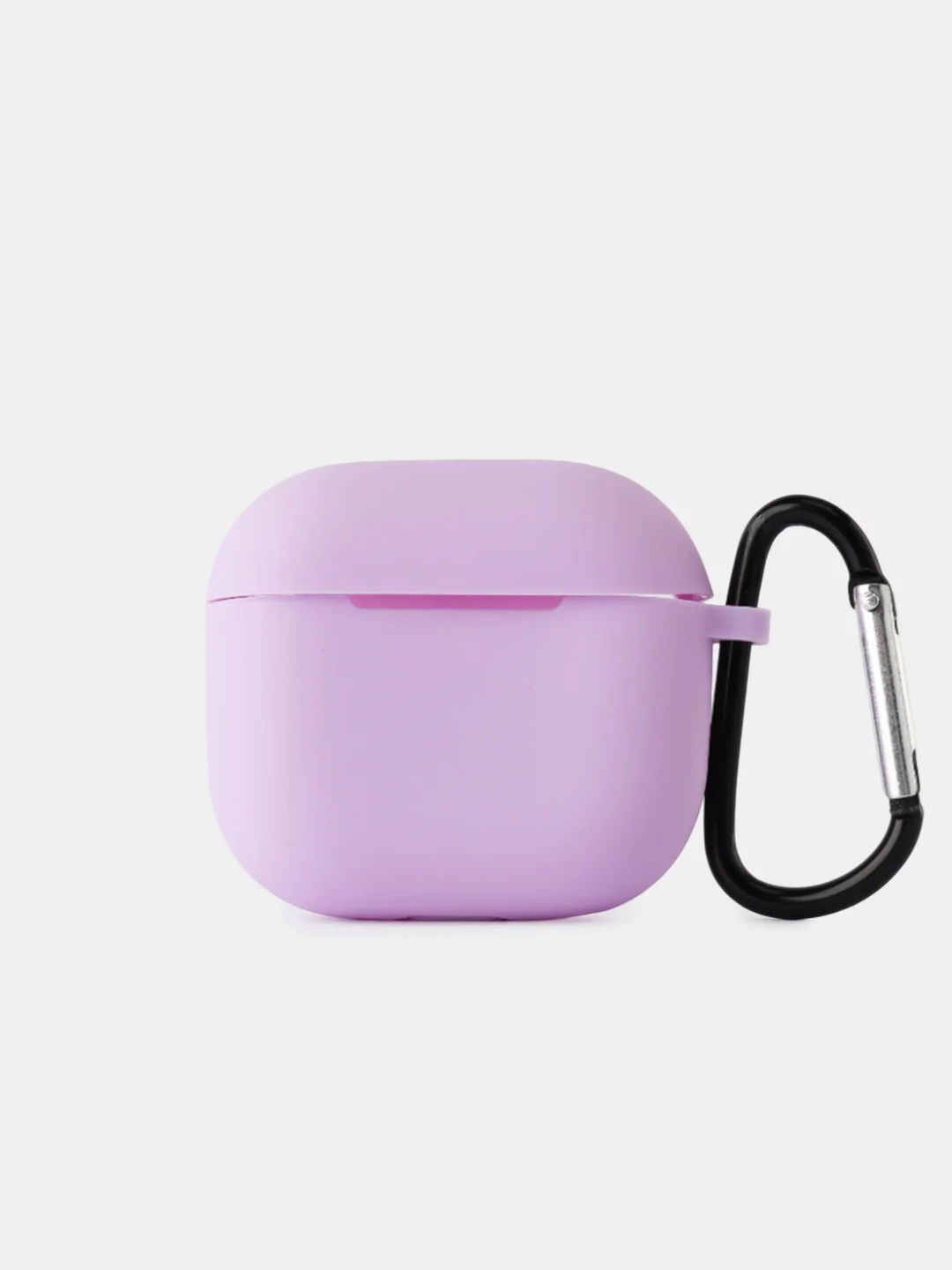 Розовый чехол для беспроводных наушников Apple AirPods 4 с шумоподавлением , с карабином