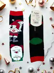 Индиго носки новогодние мужскиеподарочные, новогодние носки с приколами, подарочные носки