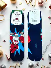 Бордовый носки новогодние мужскиеподарочные, новогодние носки с приколами, подарочные носки