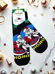 Бронзовый носки новогодние мужскиеподарочные, новогодние носки с приколами, подарочные носки
