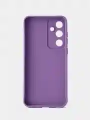 Сиреневый чехол для Samsung Galaxy A35 (Самсунг Галакси А35), черный защита камеры силиконовый