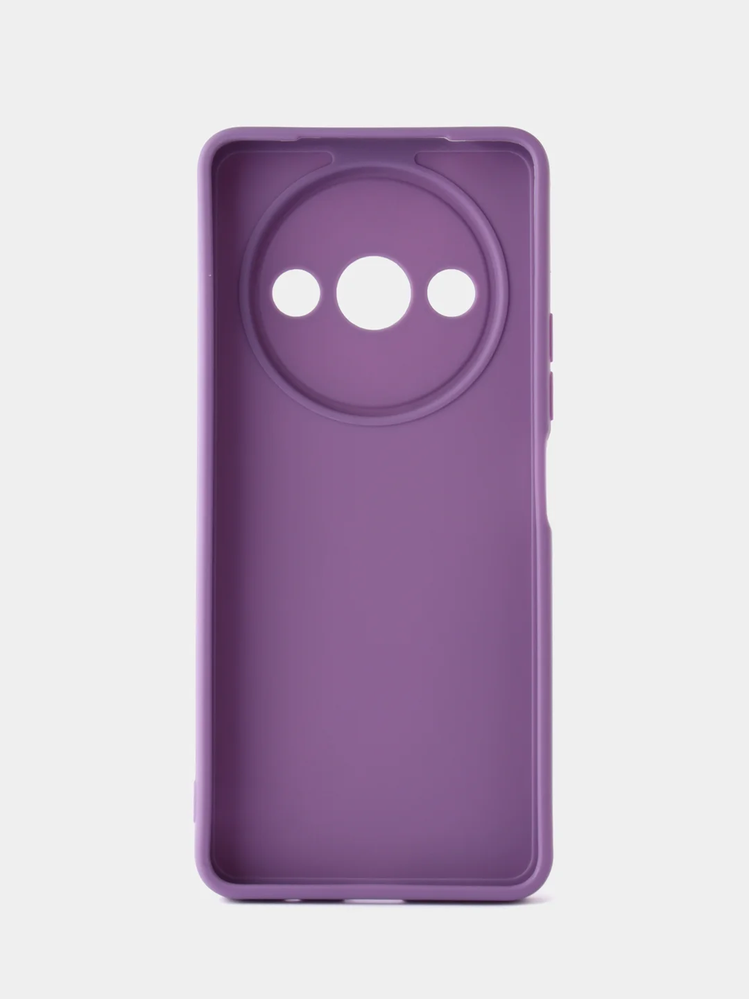 Сиреневый чехол для Xiaomi Redmi A3/A3x/Poco C61 (Сяоми Редми А3х), черный защита камеры силиконовый