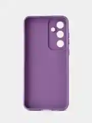 Сиреневый чехол для Samsung Galaxy A55 5G (Самсунг Галакси А55), черный защита камеры силиконовый