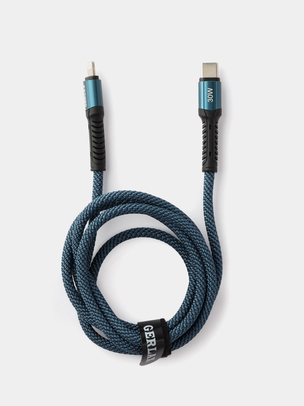 Зарядный кабель Айфон/iPhone  плетенный 30W Type C-Lightning для быстрой зарядки