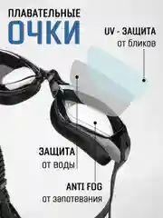 Набор для плавания, шапочка для плавания , очки для плавания, сумка, беруши и зажим