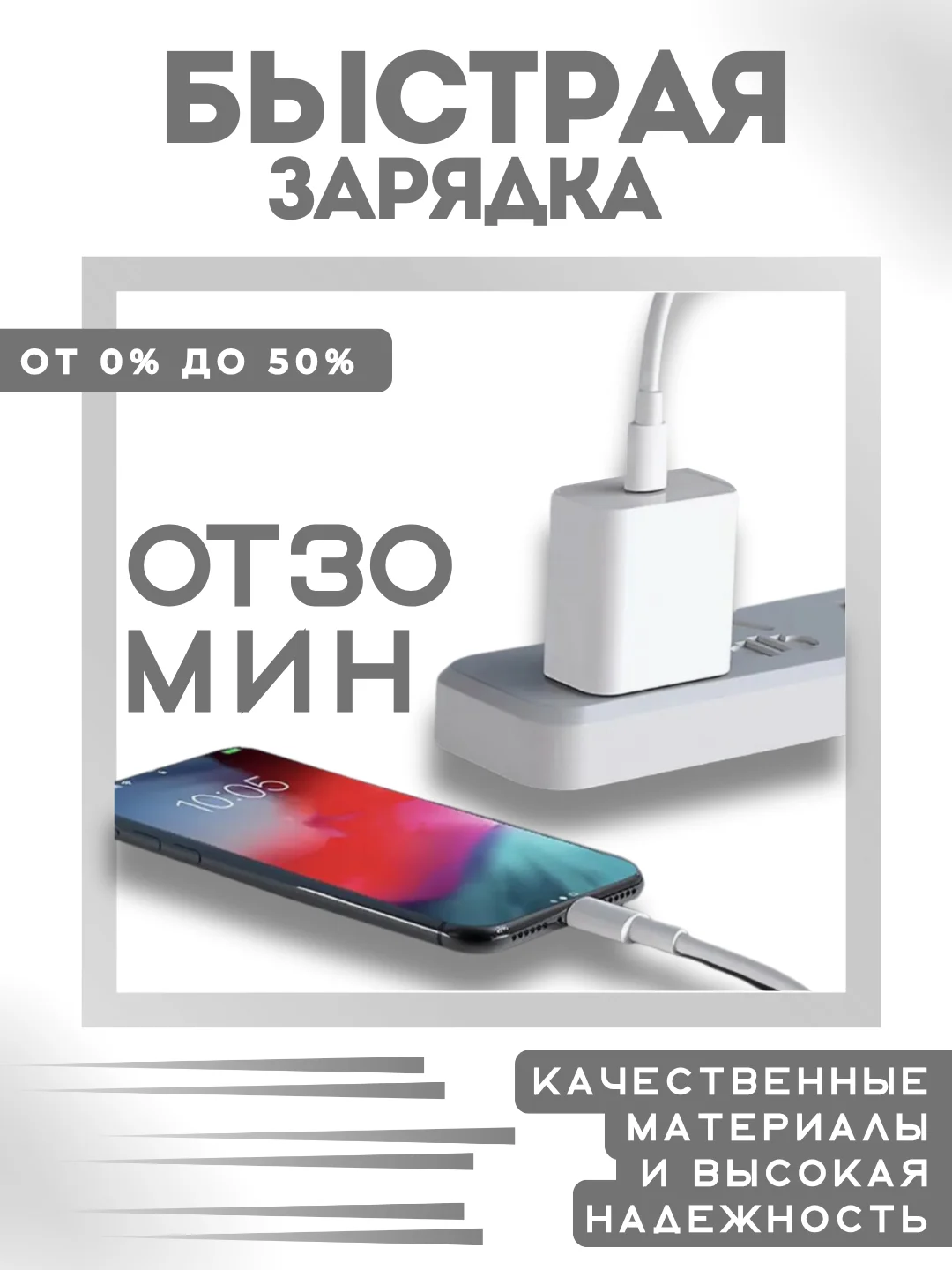 Зарядка для айфона 12, 13, iPhone 12, 13, адаптер 20W + кабель Type-C, Lighting