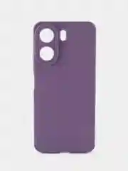 Сиреневый чехол для Xiaomi Redmi 13C/Poco C65 (Сяоми Редми 13С/С65),черный защита камеры силиконовый