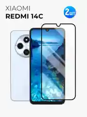 Защитное стекло 9D для Xiaomi Redmi 14C (Сяоми Редми 14с)