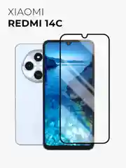 Защитное стекло 9D для Xiaomi Redmi 14C (Сяоми Редми 14с)