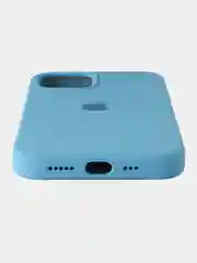Голубой чехол Silicone Case для iPhone(Айфон) 11, 12, 7, 8, 7/8 Plus, SE,XR,XS, X, Pro Max,12 mini