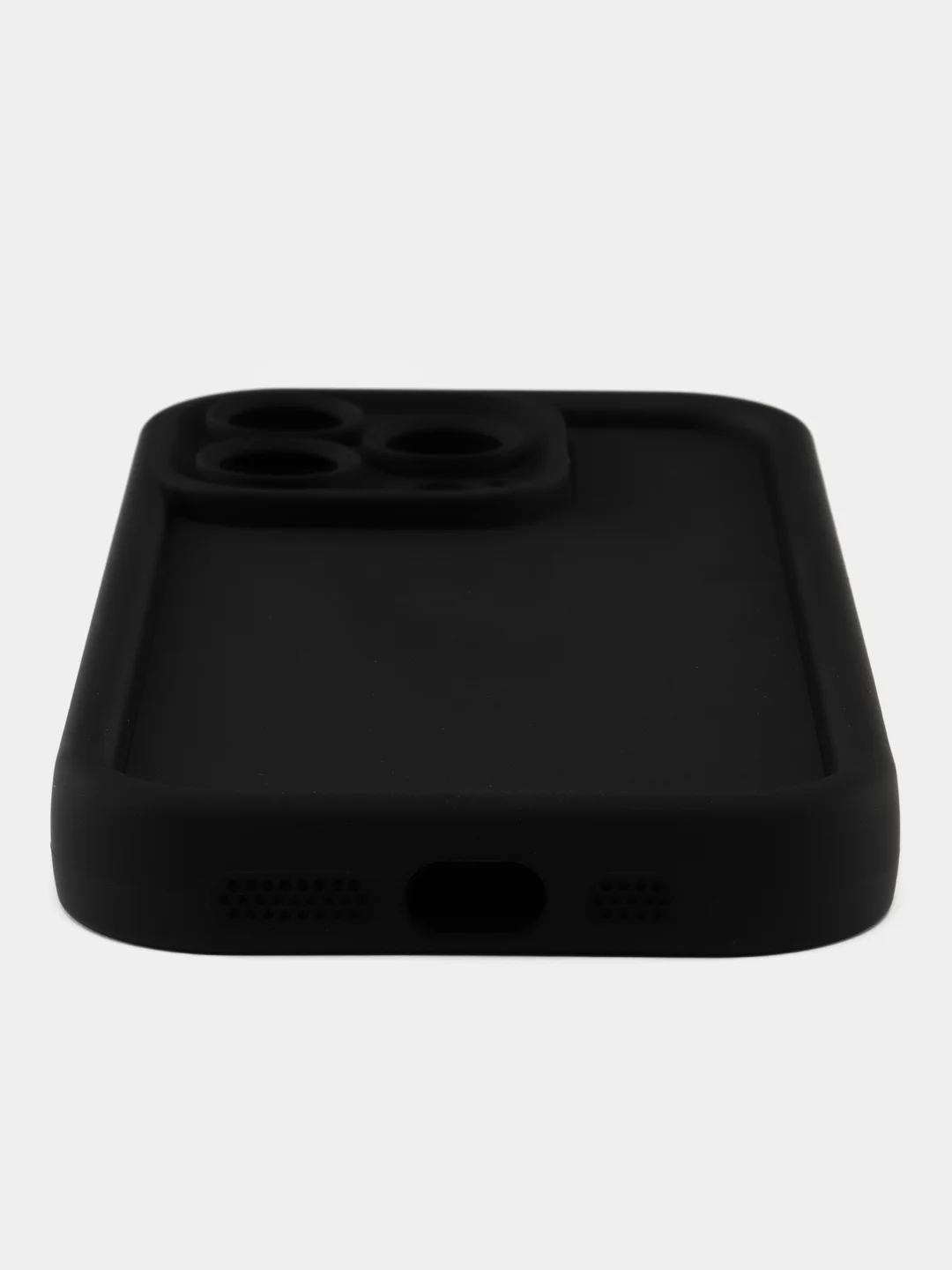 Черный чехол для iPhone 16/15/14/13/12/11/Pro/Max/Plus противоударный