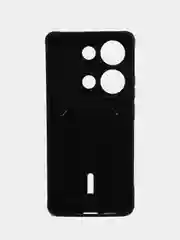 Черный чехол для Xiaomi Redmi Note 13 Pro 4G / Poco M6 Pro 4G (Ноут 13 Про), с карманом для карт