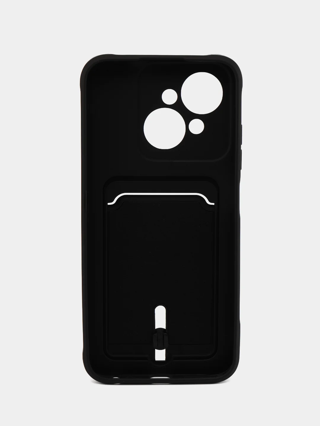 Черный чехол для Tecno Spark Go 1 / Go 2025 (Техно Спарк Гоу 1 / Го 2025), с карманом для карт