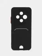 Черный чехол для Tecno Spark 30C (Техно Спарк 30С) с карманом для карт