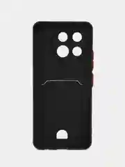 Черный чехол для Tecno Spark 30 Pro (Техно Спарк 30 Про), с карманом для карт