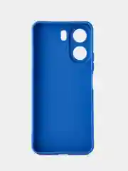 Синий чехол для Xiaomi Redmi 13C/Poco C65 (Сяоми Редми 13С/С65),черный защита камеры силиконовый