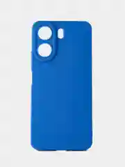 Синий чехол для Xiaomi Redmi 13C/Poco C65 (Сяоми Редми 13С/С65),черный защита камеры силиконовый