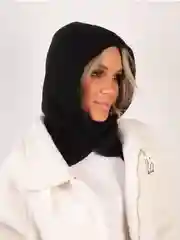 Капор женский вязаный, капюшон
