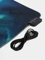 Оранжевый игровой коврик для мыши и клавиатуры, RGB подсветка, XXXL, 900 x 400 мм, 900 x 300 мм