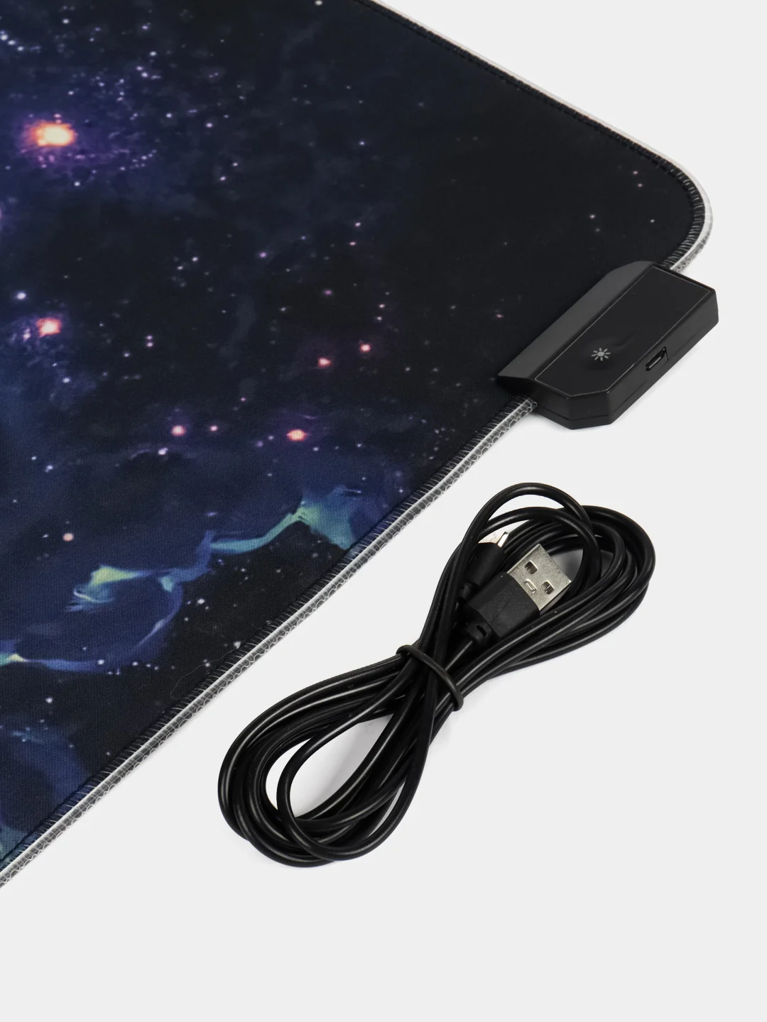 Разноцветный игровой коврик для мыши и клавиатуры, RGB подсветка, XXXL, 900 x 400 мм, 900 x 300 мм