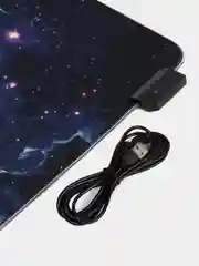 Разноцветный игровой коврик для мыши и клавиатуры, RGB подсветка, XXXL, 900 x 400 мм, 900 x 300 мм