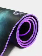 Сиреневый игровой коврик для мыши и клавиатуры, RGB подсветка, XXXL, 900 x 400 мм, 900 x 300 мм