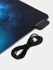Сиреневый игровой коврик для мыши и клавиатуры, RGB подсветка, XXXL, 900 x 400 мм, 900 x 300 мм