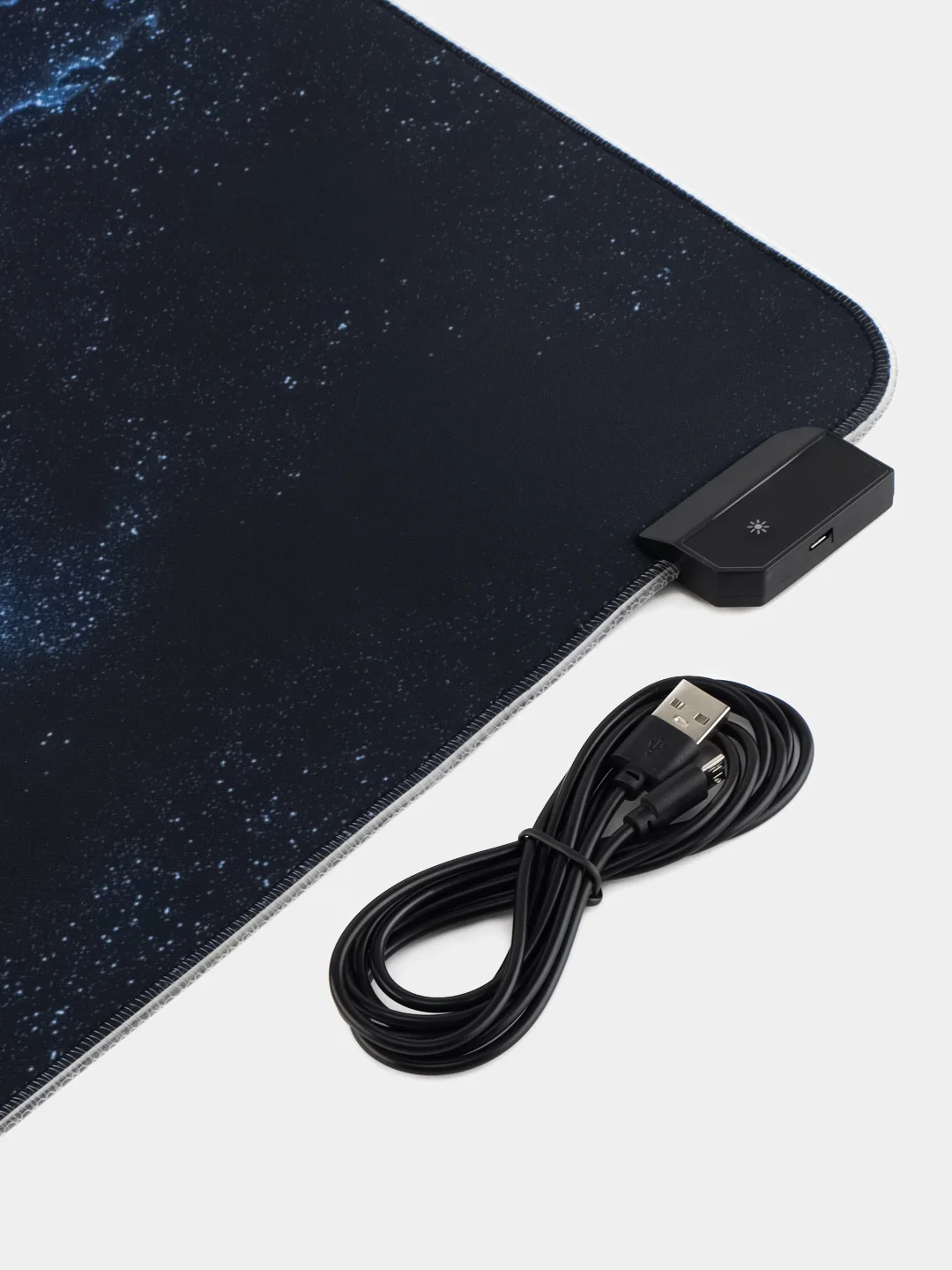 Темно-синий игровой коврик для мыши и клавиатуры, RGB подсветка, XXXL, 900 x 400 мм, 900 x 300 мм