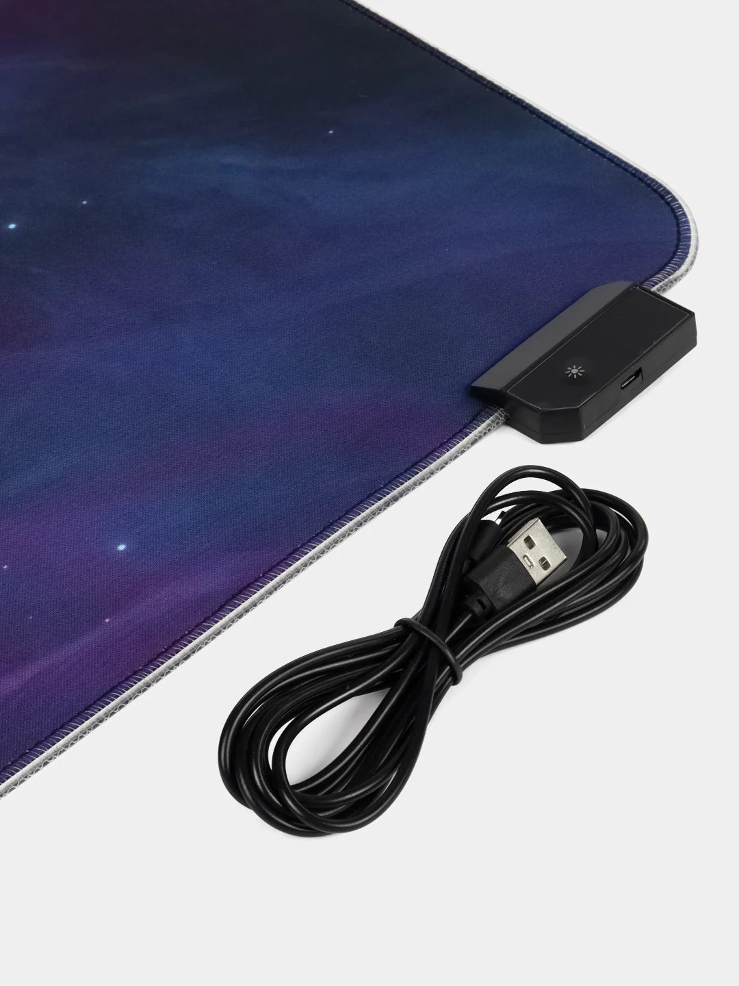 Фиолетовый игровой коврик для мыши и клавиатуры, RGB подсветка, XXXL, 900 x 400 мм, 900 x 300 мм