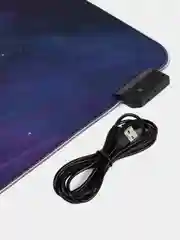 Фиолетовый игровой коврик для мыши и клавиатуры, RGB подсветка, XXXL, 900 x 400 мм, 900 x 300 мм