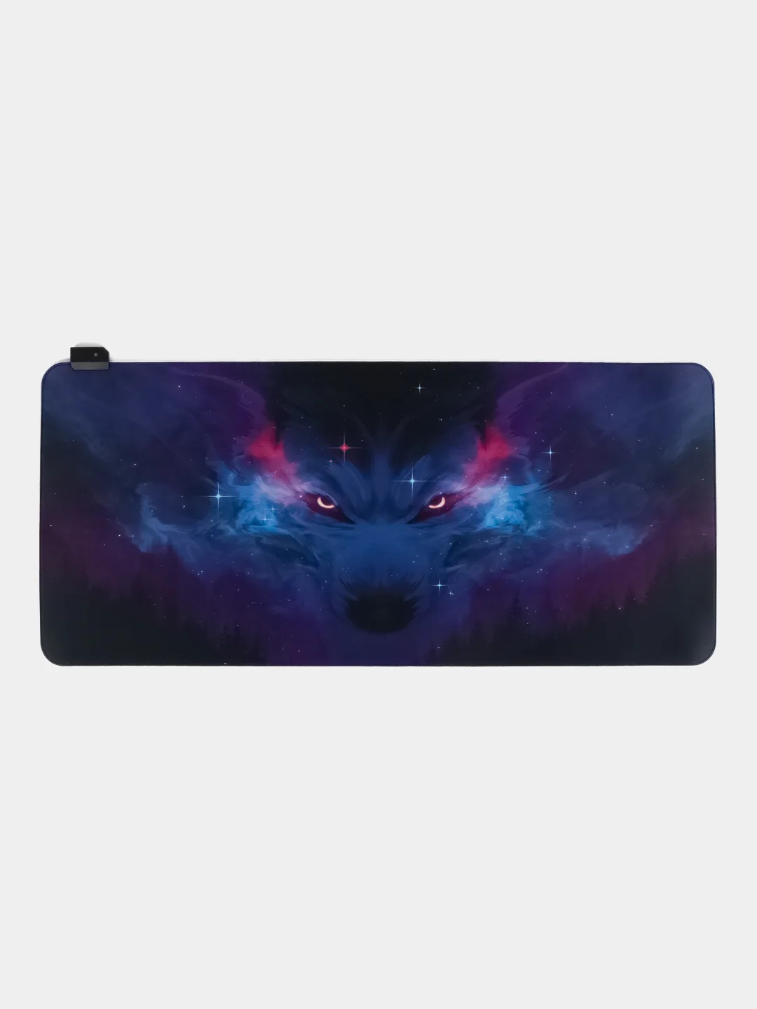 Фиолетовый игровой коврик для мыши и клавиатуры, RGB подсветка, XXXL, 900 x 400 мм, 900 x 300 мм
