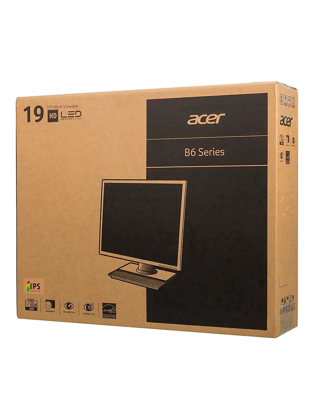 ЖК монитор ACER V196LBB/19"/IPS/1280x1024 5:4/60Гц/250/5 мс/да/черный/3 кг UM.CV6EE.B01