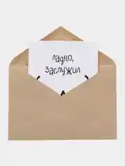 Багровый открытки прикол с юмором для мужчины с днем рождения в крафт-конверте
