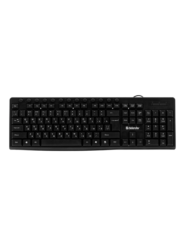 Клавиатура USB ACTION HB-719 RU BLACK 45719 DEFENDER