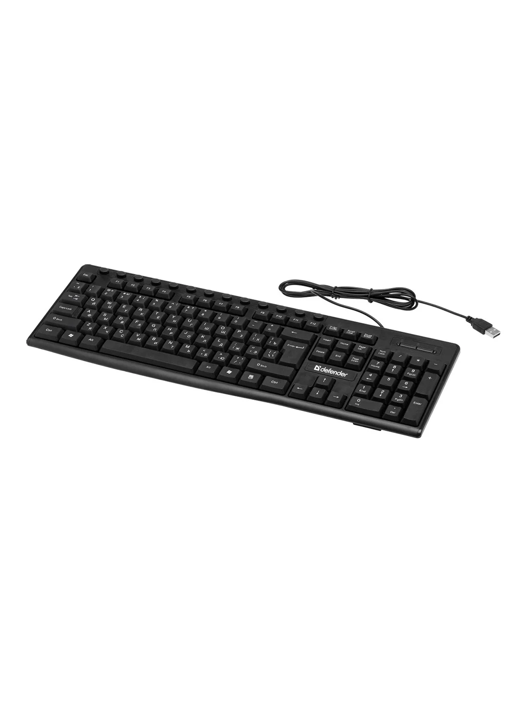Клавиатура USB ACTION HB-719 RU BLACK 45719 DEFENDER