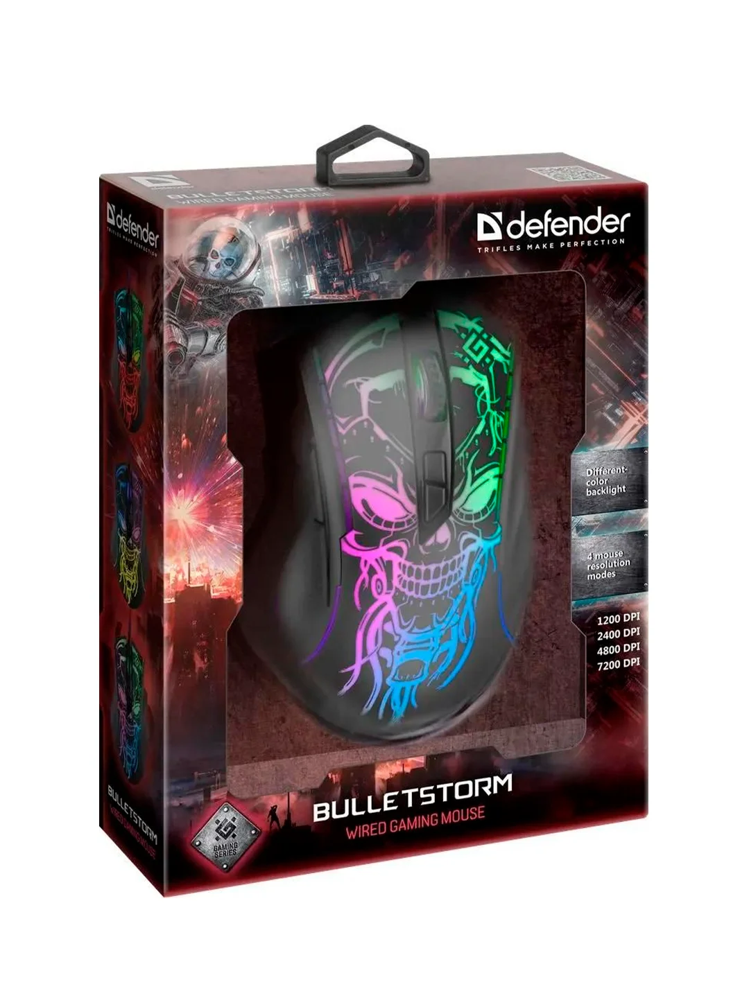 Мышка BULLETSTORM GM-928 RGB/BLACK 52928 DEFENDER