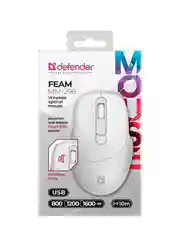 Мышка WRL OPTICAL FEAM MM-296 WHITE 52297 DEFENDER