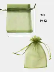Лесной зеленый бархатные мешочки, мешочки из органзы 2 размера