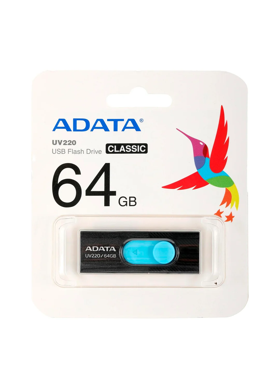 Флэш-накопитель 64GB AUV220-64G-RBKBL BLACK ADATA