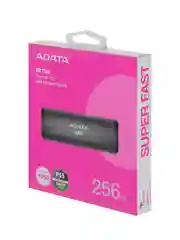 SSD внешний жесткий диск 256GB USB-C BLACK ASE760-256GU32G2-CTI ADATA