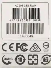 Флэш-накопитель USB2 32GB WHITE AC906-32G-RWH ADATA