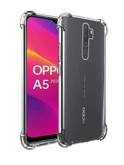 Чехол для OPPO A5 2020/A9 2020, с усиленными углами, силиконовый, прозрачный