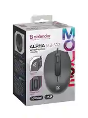 Мышка OPTICAL ALPHA MB-507 BLACK 52507 DEFENDER