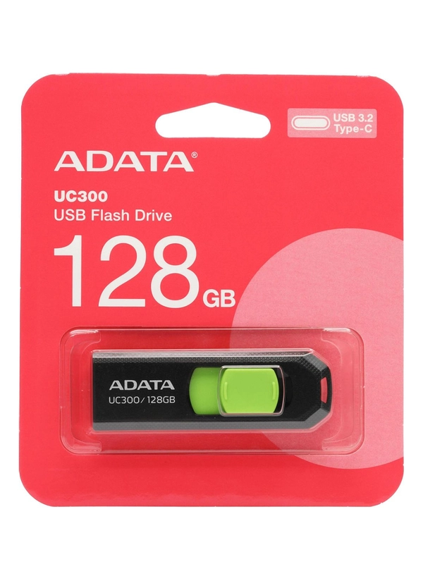 Флэш-накопитель USB3.2128GB ACHO-UC300-128G-RBK/GN ADATA