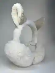 Слоновая кость наушники меховые с ушками для прогулок, складывающиеся